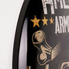American Armed Force Dome Metal Sign - 15.5"